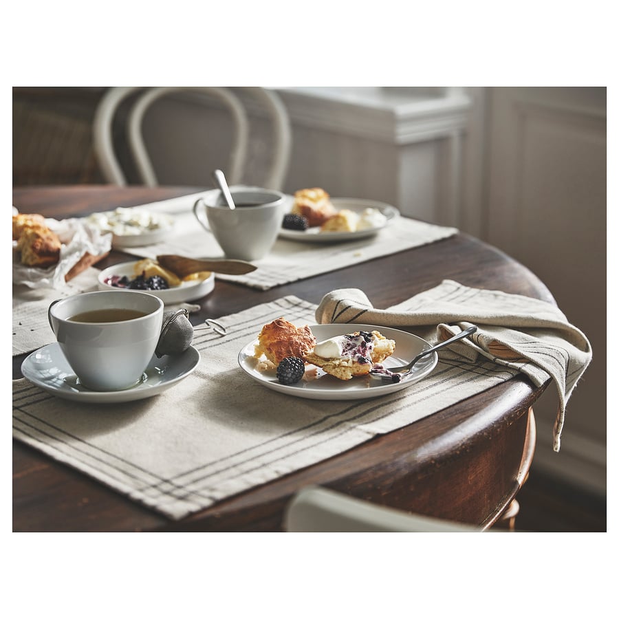 VÅRARV place mat, dark grey/natural, 35x45 cm IKEA