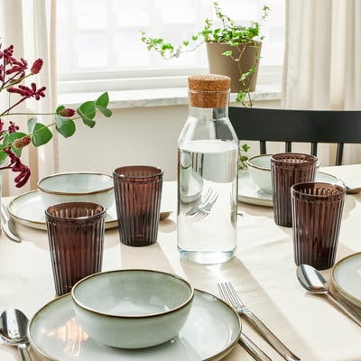 VARDAGEN glass, brown, 31 cl - IKEA
