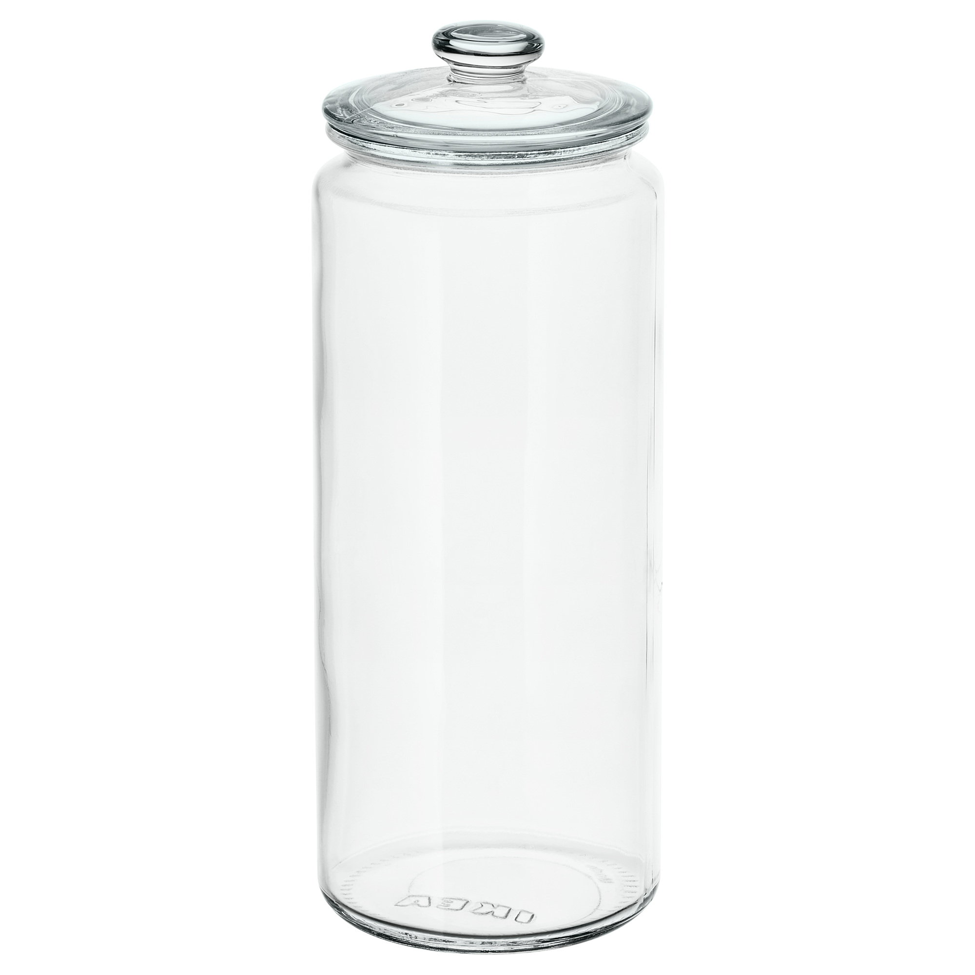 VARDAGEN Jar with lid, clear glass, 1.8 l IKEA