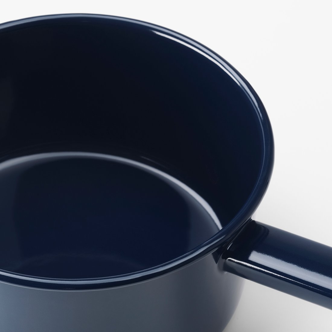 VARDAGEN enamelled steel, Saucepan with lid IKEA