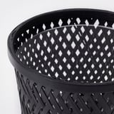 VATTENMELON Plant pot, black, 12 cm