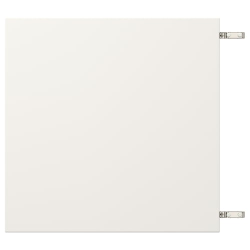 VEDDINGE white cabinet; rectangular; fibreboard & polyurethane; nickel hinges.