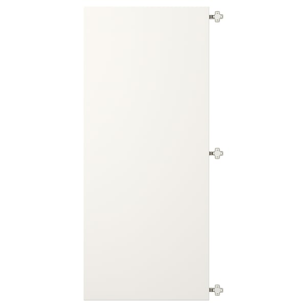 VEDDINGE Door with hinges, white, 60x140 cm