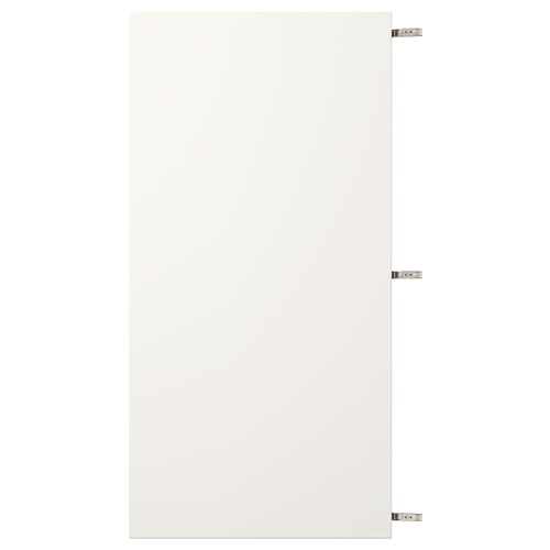 VEDDINGE white kitchen cabinet door, fibreboard paint, rectangular shape