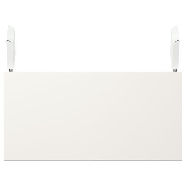 VEDDINGE Horizontal door with hinges, white, 80x40 cm