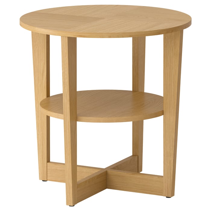 VEJMON oak veneer, side table, 60 cm IKEA