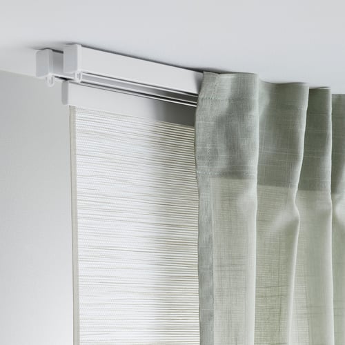 VIDGA single track rail, included ceiling fittings/white, 140 cm IKEA