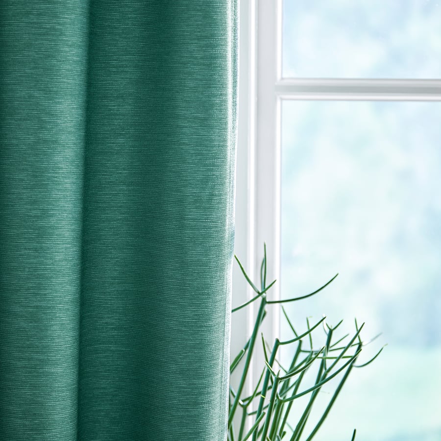 green, Room darkening curtains, 1 pair, 145x250 cm IKEA