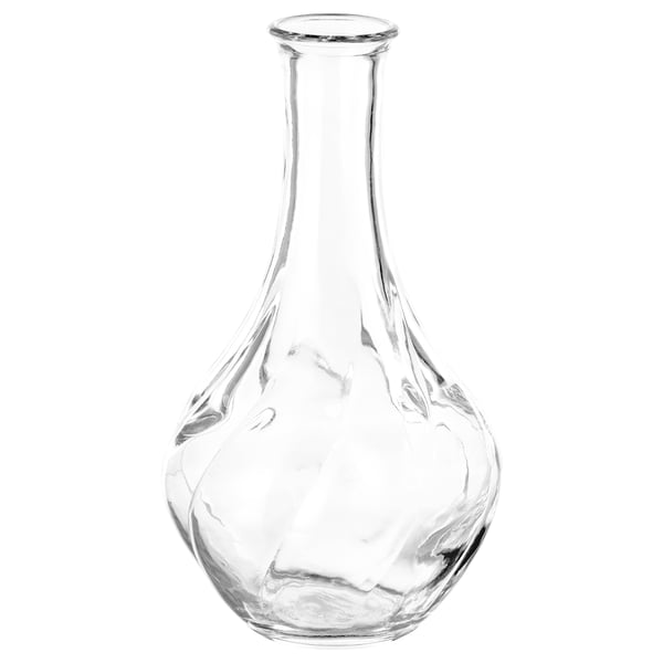 VILJESTARK clear glass, Vase, Height: 17 cm - IKEA