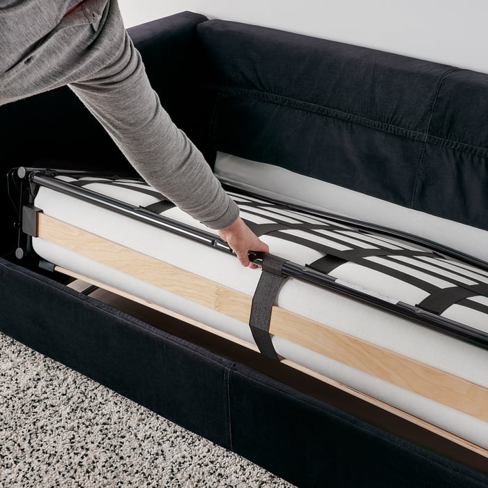 VIMLE 2 seater sofa bed, Saxemara blackblue IKEA
