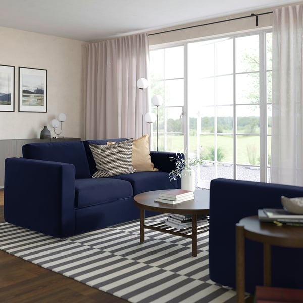 VIMLE 2-seat sofa, Djuparp dark blue
