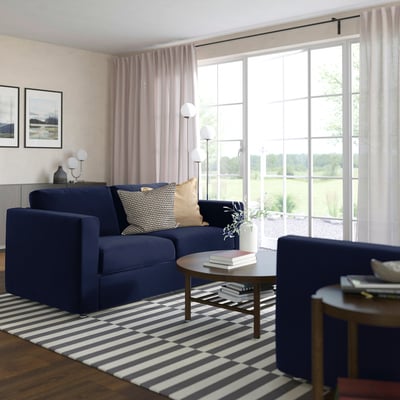 VIMLE 2-seat sofa, Djuparp dark blue