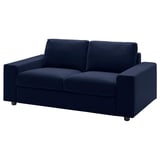 VIMLE 2-seat sofa, with wide armrests/Djuparp dark blue