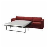 VIMLE 3-seat sofa-bed, Djuparp red-brown