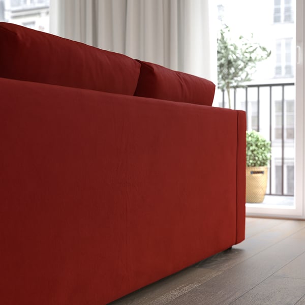 VIMLE 3-seat sofa, Djuparp red-brown