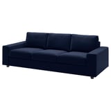 VIMLE 3-seat sofa, with wide armrests/Djuparp dark blue