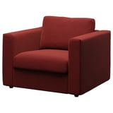 VIMLE Armchair, Djuparp red-brown
