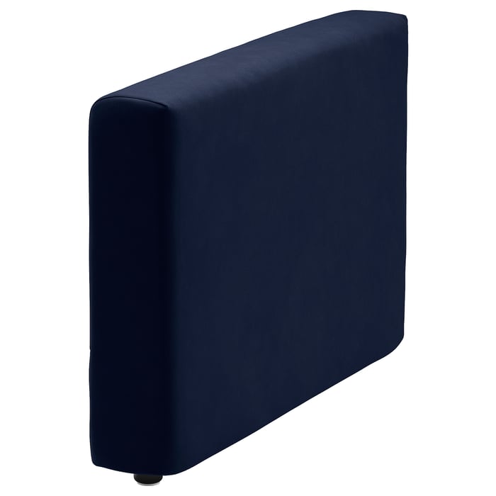 VIMLE armrest, Djuparp dark blue velvet IKEA