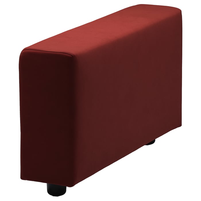 VIMLE armrest, wide, Djuparp redbrown velvet IKEA