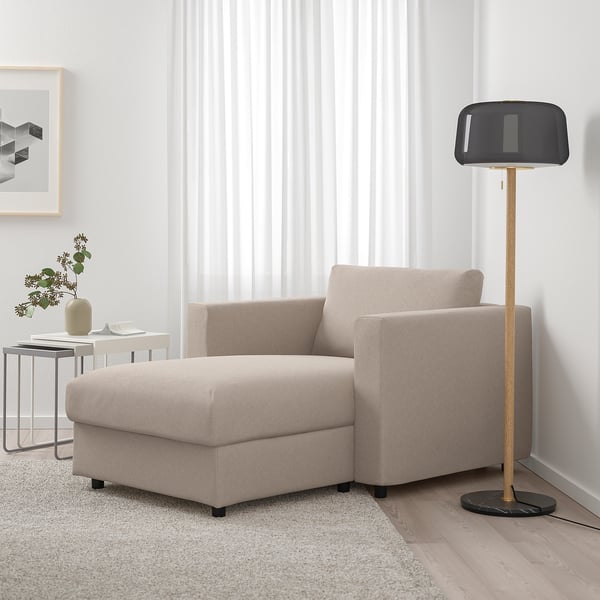 VIMLE Tallmyra beige, Chaise longue IKEA