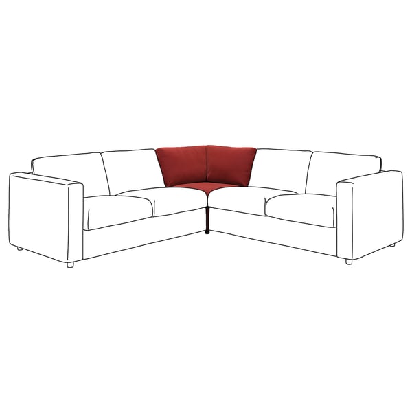 VIMLE Corner section, Djuparp red-brown