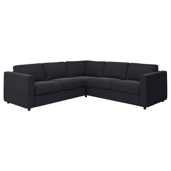 VIMLE corner sofa, 4 seater, Saxemara blackblue IKEA