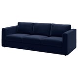 VIMLE Cover for 3-seat sofa, Djuparp dark blue