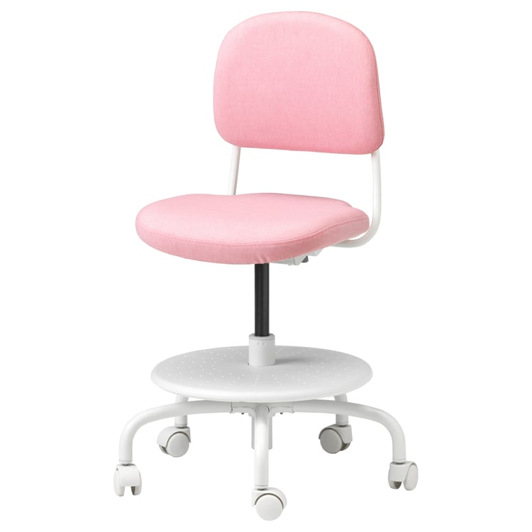 VIMUND Children's desk chair, Vissle pink IKEA