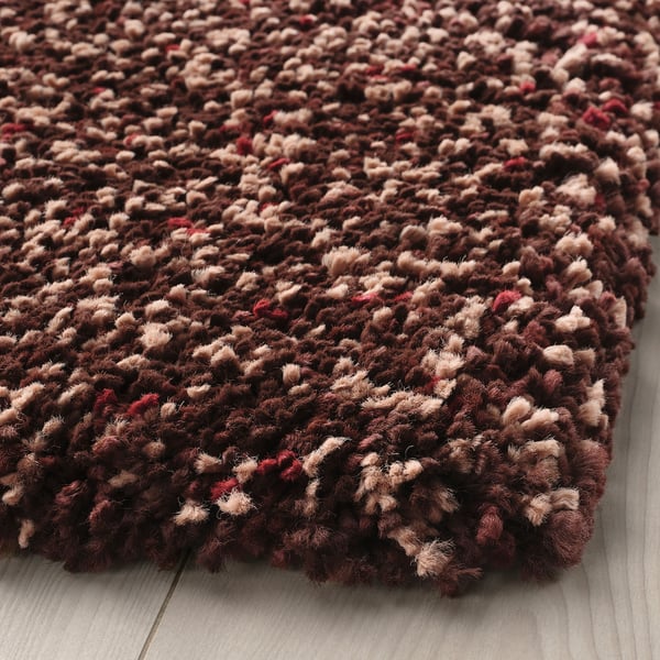 VINDUM Rug, high pile, brown, 200x270 cm IKEA