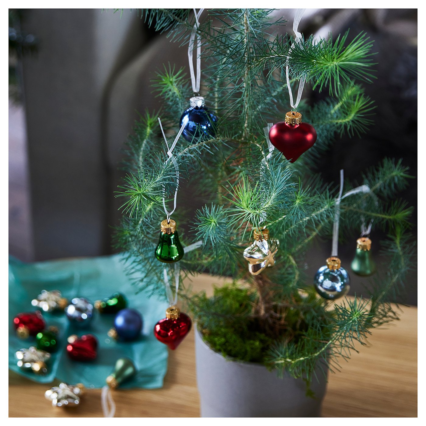 Ikea glass christmas ornaments Clearance