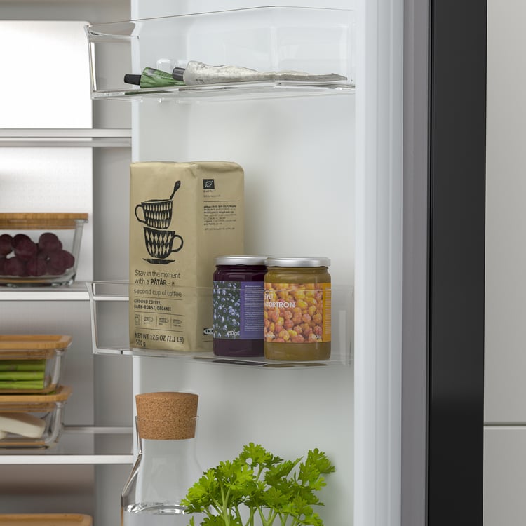 VINTERKALL French door fridge/freezer, IKEA 700 freestanding/black