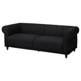 VISKAFORS 3-seat sofa, Lejde anthracite/brown - IKEA