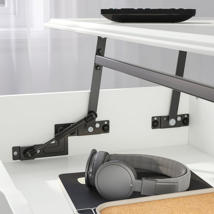 VITTERYD adjustable coffee table, white, 97 cm - IKEA UK