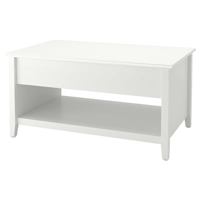 VITTERYD Adjustable coffee table, white, 97 cm