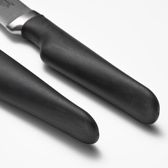 VÖRDA black, Carving fork and carving knife IKEA
