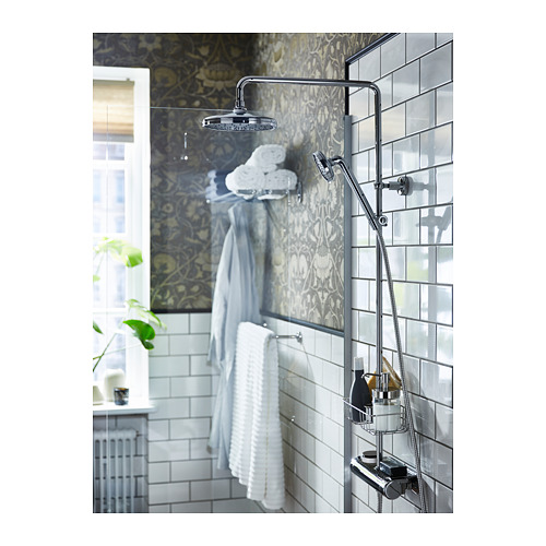 VOXNAN Shower set with thermostatic mixer Chromeplated IKEA