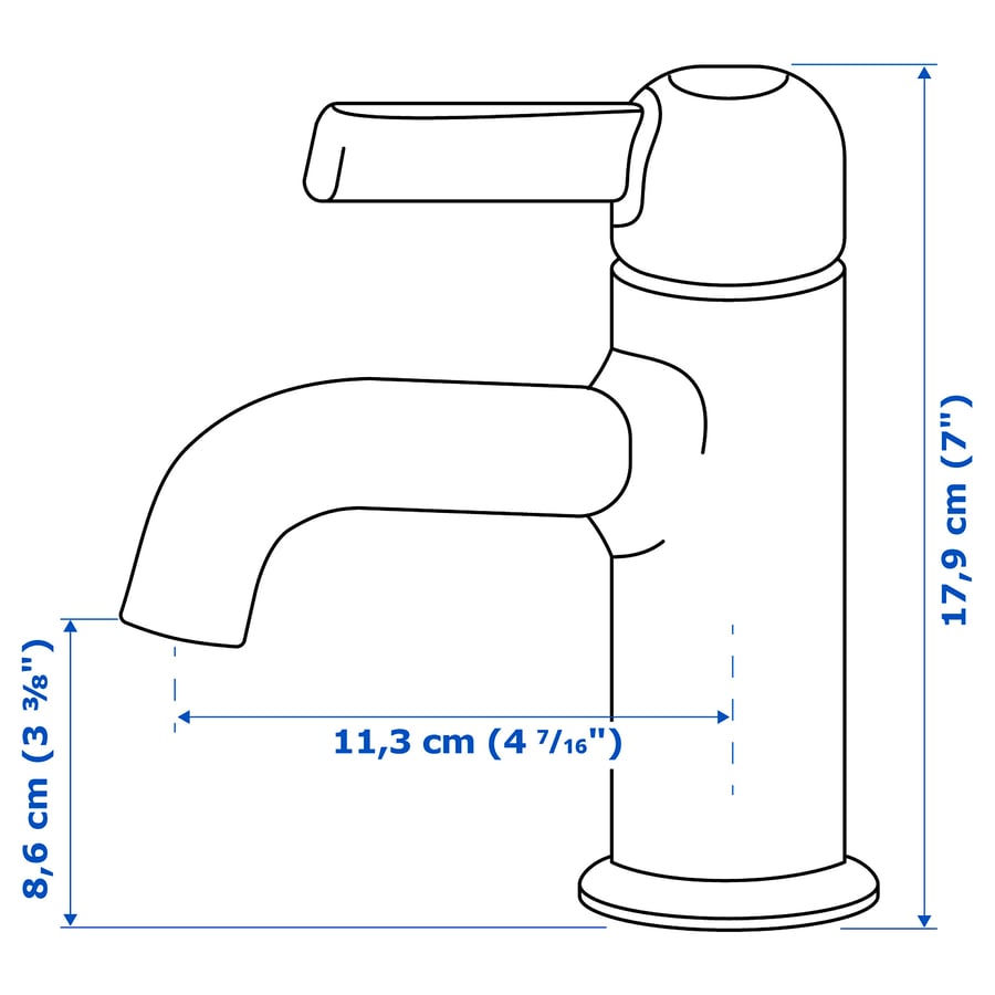 VOXNAN chromeplated, Washbasin mixer tap with strainer IKEA