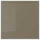 VOXTORP Door, high-gloss dark grey-brown, 40x40 cm