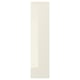 VOXTORP Door, high-gloss light beige, 20x80 cm