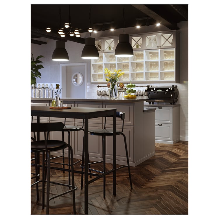 YNGVAR bar stool, anthracite IKEA