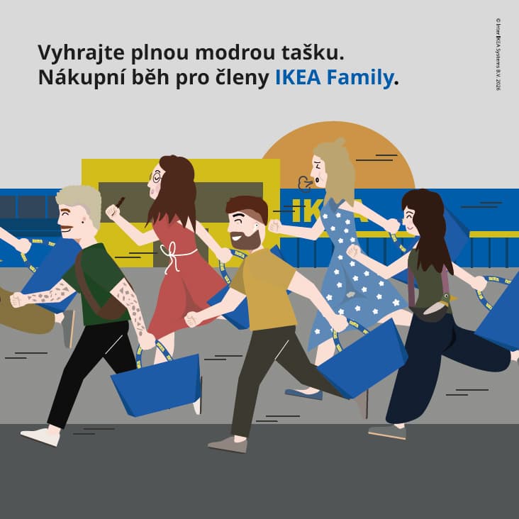 Vyhrajte plnou modrou tašku IKEA