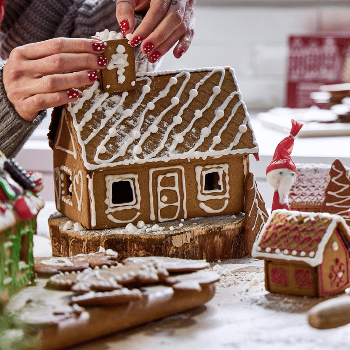 Lebkuchenhaus DIY für Kinder
