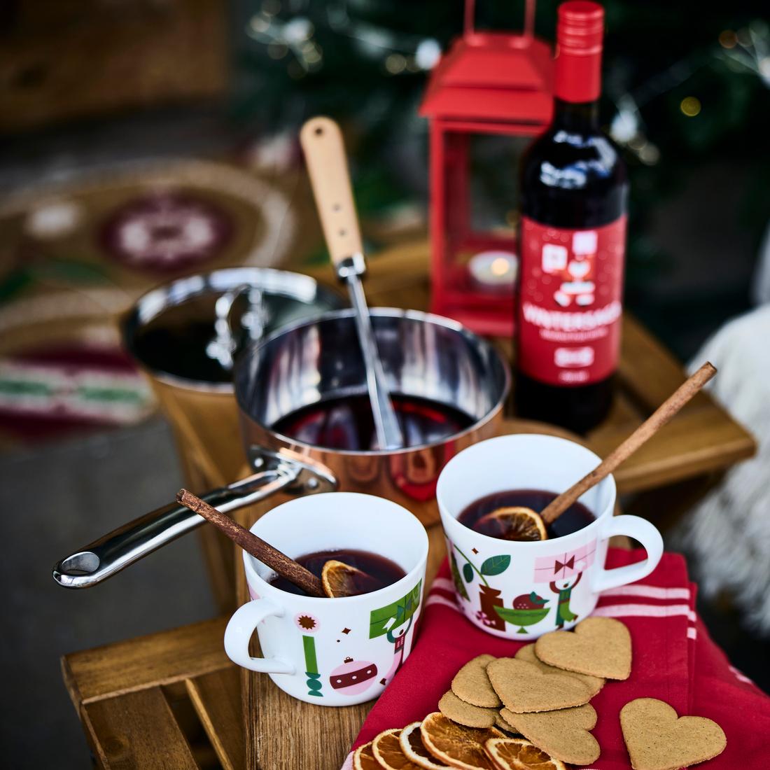 Glühwein- Verkostung von in der SB Halle