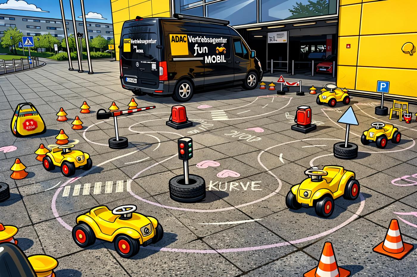 ADAC Bobbycar-Parkour