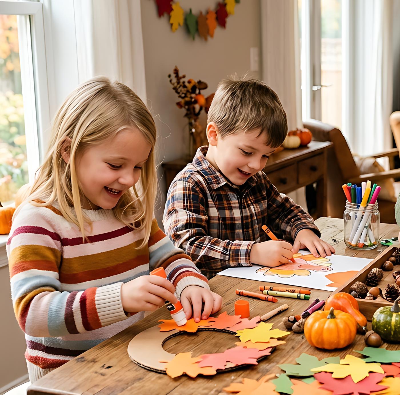 Fall Paper Wreath Decorating – Kids' Workshop!