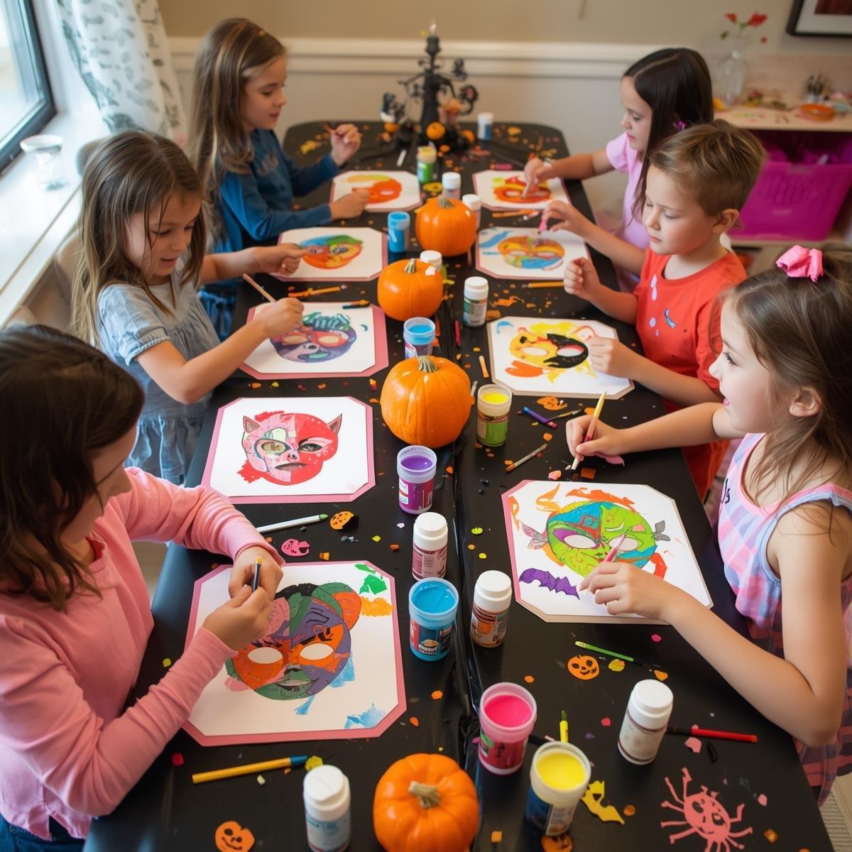 🎨 Spook-tacular Halloween Mask Painting