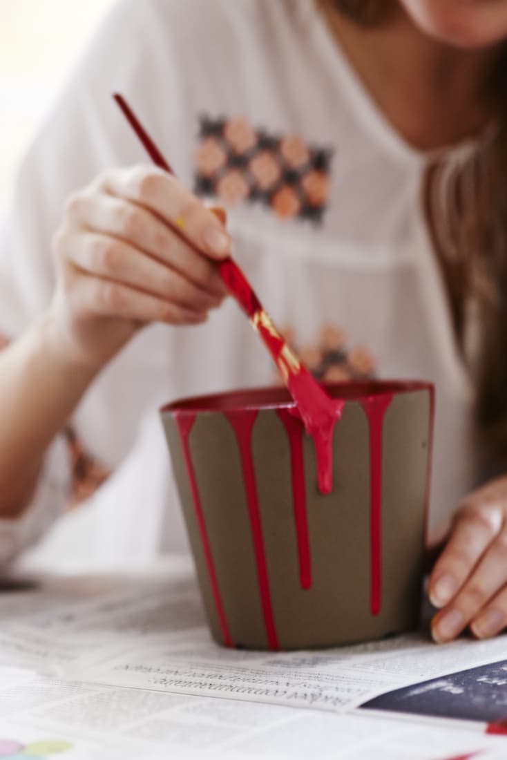 Adults Craft: Decorate your own plant pot