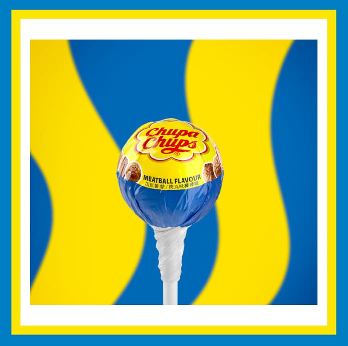 The IKEA x Chupa Chups lollipop