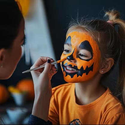 Spooky Face painting!