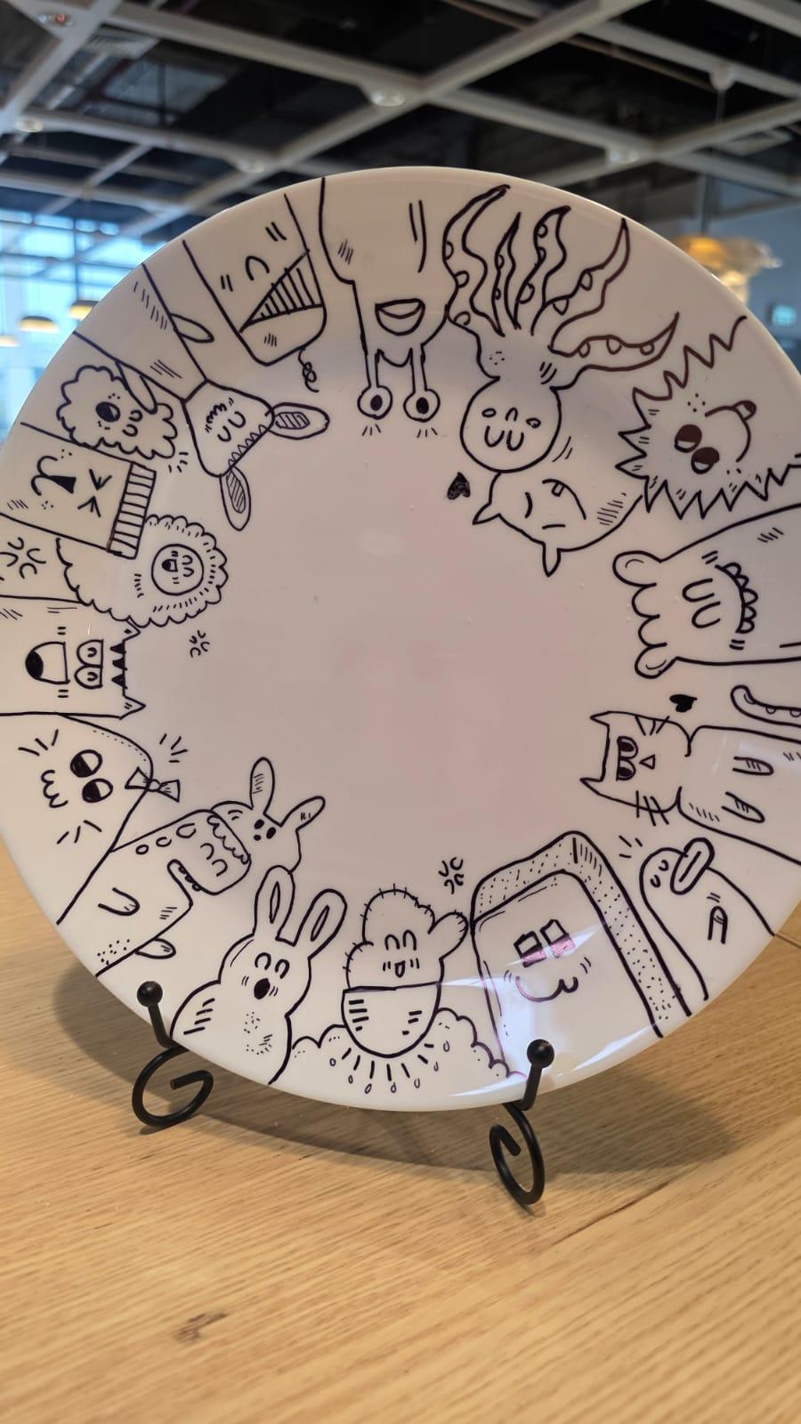 DIY plate doodling - Mother's Day